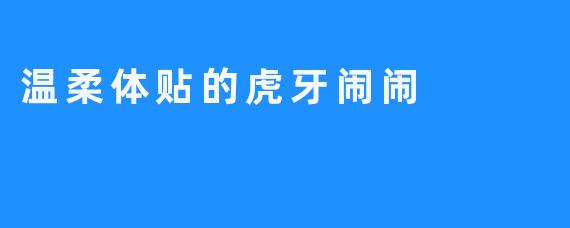 温柔体贴的虎牙闹闹