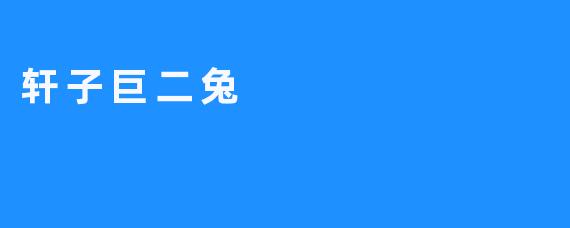 轩子巨二兔：虚拟偶像浪潮中的独特符号与文化现象